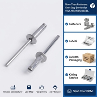 Rivets à trois plis en aluminium de fabrication chinoise de haute qualité, étanches, avec rondelle en caoutchouc pour utilisation en bateau