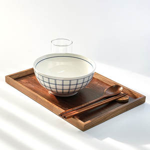 Bandeja de Servicio de Madera de Fresno de Lujo_KRWT-1000 con Ranura para el Mango para Uso Comercial en Hoteles, Restaurantes, Cafeterías y en el Hogar - Product Image 2