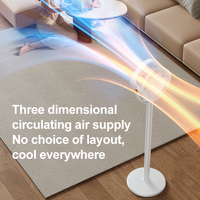 Ventilateur de sol 4000 mAh, rechargeable par USB, portable, oscillant, fonctionnant sur batterie, silencieux, ventilateur de bureau personnel, petit ventilateur électrique, mini ventilateur