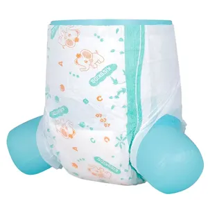 High-quality stocklots Free gift offered pants Factory Low Price first Grade OEM&ODM Disposable Baby Diaper In Economics