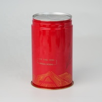 Boîte de rangement ronde en fer blanc de qualité alimentaire pour café torréfié, thé, lait et chewing-gum