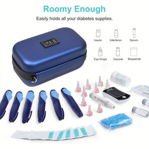 Bolsa de Insulina para Diabetes, Portátil, Aislada, de EVA, con Paquete de Hielo, Resistente al Agua, Duradera, para un Transporte Conveniente, Estuche de Viaje, Caja Refrigeradora - Product Image 5
