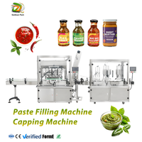 Ligne de remplissage de liquide automatique personnalisée Machine de remplissage de bouteilles de sauce moutarde et cacao