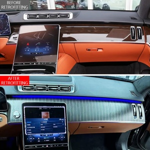 Modificación de Automóviles 2021-2026, Actualización Interior de Madera de Durazno Vertical Estilo Maybach, Apto para Benz Clase S W223 - Product Image 2