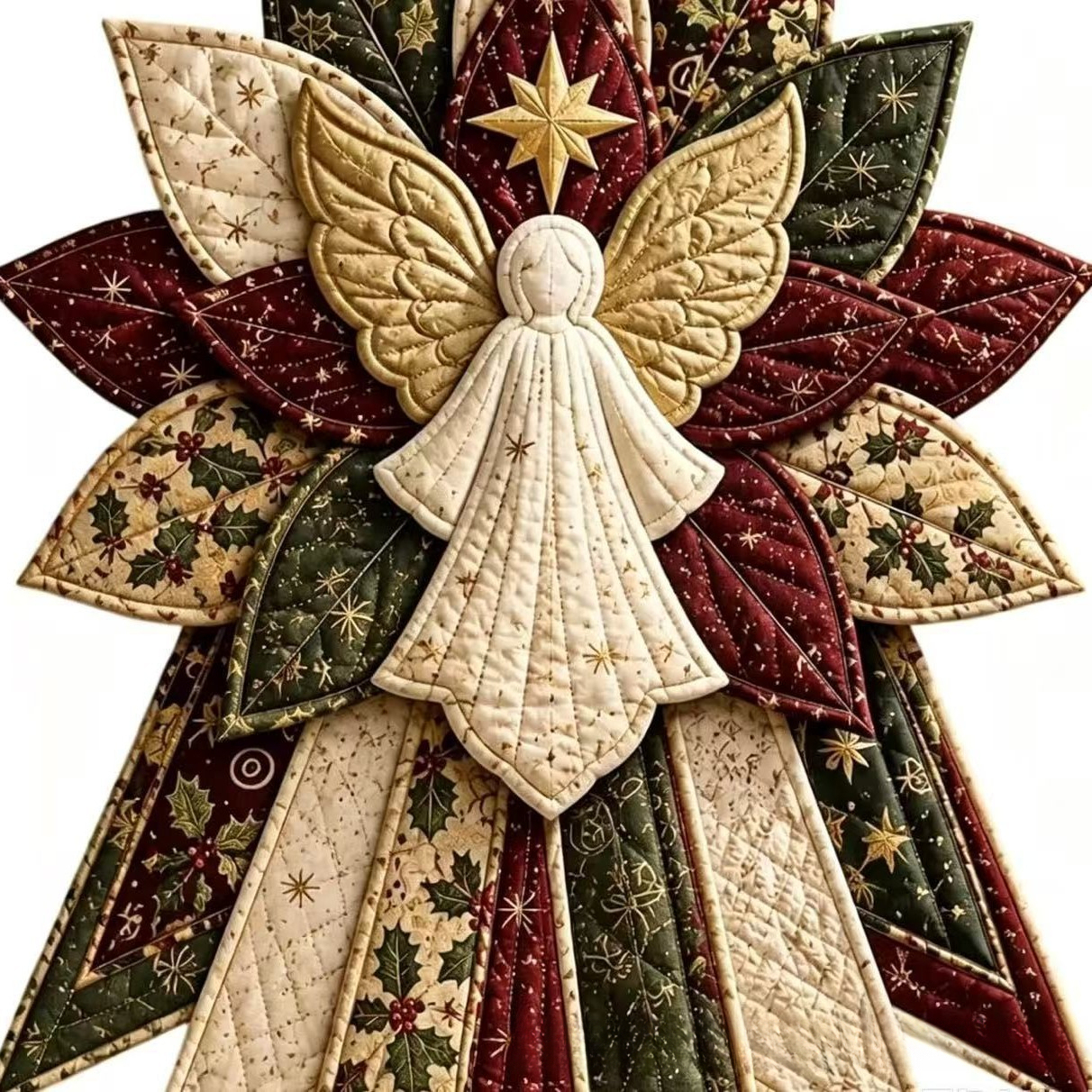 Multicolor Patchwork Bow-Angel