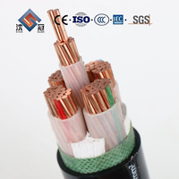 Kabel Daya Berlapis Baja Shenguan 5 Inti 600V Kabel Daya Inti Tembaga dan kabel tembaga