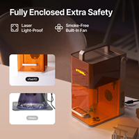XTool F2 Graveur Laser IR Double 5W 15W Portable Type Portique pour Acrylique Profondeur de Gravure 1-5mm Zone de Travail 100mm x 100mm Garantie 1 An