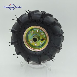 Rueda todoterreno de 10 pulgadas de fábrica, neumático agrícola 3,50-<span class=keywords><strong>4</strong></span>, orificio de eje de 17mm para Carro de carro de Motor de cortacésped eléctrico DIY - Product Image 2