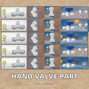 Tay van Adapter với ống nhựa phù hợp Hướng dẫn sử dụng bộ phận lọc nước cho máy lọc - Product Image 2