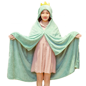 Nuova Coperta Estiva con <span class=keywords><strong>Cappuccio</strong></span> a Tema Cartoni Animati, Frutta, Dinosauri, <span class=keywords><strong>Panda</strong></span>, per Ufficio, Studenti, Pisolini, TV - Product Image 1