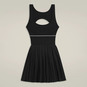 Vestido de tenis mini preppy sin mangas plisado de encaje suelto personalizado para mujer alta - Product Image 2