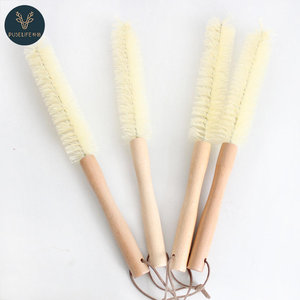 Custom Logo Eco-friendly Beech Wood Long Handle Cleaning <strong>Brush</strong> Wooden <strong>Bottle</strong> <strong>Brush</strong> for Cup - Product Image 3