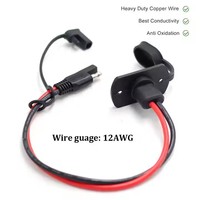 Wasserdichter SAE-Schnell anschluss kabelbaum 12AWG SAE-Verlängerung kabel Seitenwand anschluss für Solarpanelgenerator-Batterie ladegerät