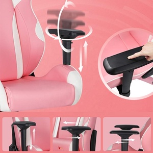 Silla de juego Rosa reclinable con soporte lumbar de lujo superventas personalizada Sillones De Oficina - Product Image 6