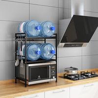 Étagère de rangement rétractable pour cuisine, style PYJ, vente chaude, étagère de rangement pour four à micro-ondes, étagère de rangement pour four à micro-ondes pliable