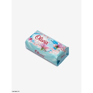 Magnolia Scented Moisturizing Bar <b>Soap</b> with Glycerin Lanolin and Vitamins A and E for Hand and Body Care 90 g Olivia - Product Image 2
