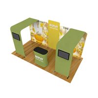 Stand portable en aluminium pour sublimation 10x10, pliable, pour salon professionnel, stand d'exposition, écologique, durable, montage facile