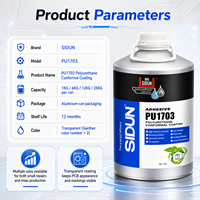 SIDUN PU1703 Adhésifs structurels en polyuréthane, revêtement protecteur transparent pour cartes de circuits imprimés, protection contre l'humidité