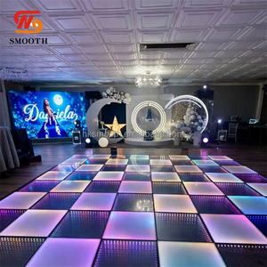 SMOOTH Disco Wedding Wireless Magnetic Infinite Vision 3D LED Dance Floor Magnetic Splicing <b>Stage</b> Dance Floor - Product Image 1