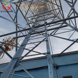 Torres de celosía de acero angular de telecomunicaciones de 100 pies con antena y microondas - Product Image 2
