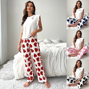 Meilleures ventes transfrontalières : Pyjama court sexy et décontracté à manches longues pour femme, style européen et américain, collection automne-hiver - Product Image 3