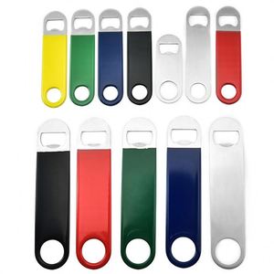 Sublimation personnalisée en acier inoxydable, lame de barre d'ouverture Ouvre-bouteille de bière plat vierge de marque noire personnalisée pour bar/ - Product Image 6