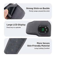 Chauffe-cheville rechargeable avec compresse chaude, appareil de massage à billes LED, batterie 3 cellules pour la relaxation et le soutien du pied électrique