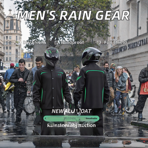 Combinaison de <span class=keywords><strong>pluie</strong></span> pour moto respirante et réfléchissante pour homme, imperméable, <span class=keywords><strong>pantalon</strong></span>, combinaison de <span class=keywords><strong>pluie</strong></span> intégrale, vêtements de <span class=keywords><strong>pluie</strong></span> pour la livraison à domicile, vêtements de <span class=keywords><strong>pluie</strong></span> pour l'extérieur - Product Image 2