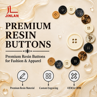 Botones de Resina con Logotipos de Color Personalizado, 4 Agujeros, Lavables a Máquina, Plateados, Duraderos, Combinación de Colores, para Camisas y Vestidos, Poliéster, Venta al Por Mayor, OEM, ODM