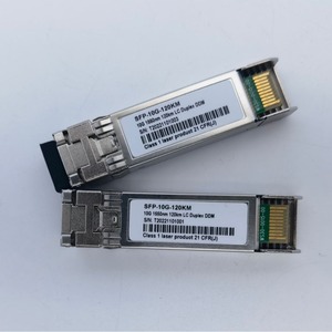ตัวรับส่งสัญญาณ 10G Sfp ที่ใช้งานร่วมกันได้ 1550nm 120km Lc Duplex Ddm โมดูลไฟเบอร์ออปติกสำหรับการสื่อสารเครือข่าย - Product Image 4