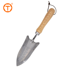 Bền mini công cụ làm vườn trowel cấy spading ngã ba thép không gỉ vườn nhỏ dụng cụ cầm tay với tay cầm bằng gỗ - Product Image 4