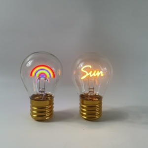 Decorative <b>Lights</b> Rechargeable Glass Vintage <b>Light</b> Lover Smile Portable Type-C <b>USB</b> <b>LED</b> Bulb 2700K Soft Warm White for Gift - Product Image 5