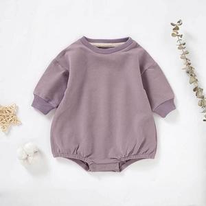 Mameluco de Algodón para Bebés y Niños Pequeños, Cierre con Botones a Presión, Unisex, Color Sólido para Toda Temporada, Estilo Chic, Ropa Informal para Uso Diario al Aire Libre - Product Image 4