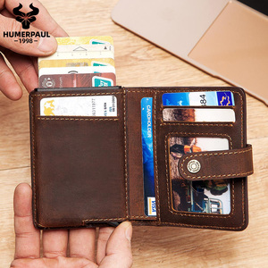 HUMERPAUL Unisex Fashion Purse Minimalist Aluminum Rfid Wallet Pop up <strong>Credit</strong> <strong>Card</strong> Leather Custom <strong>Metal</strong> Id Automatic <strong>Card</strong> <strong>Holders</strong> - Product Image 1