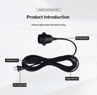 Douille de lampe spirale E27 certifiée en plastique, support de lampe, accessoires d'éclairage, rallonge LED, tête de lustre, abat-jour