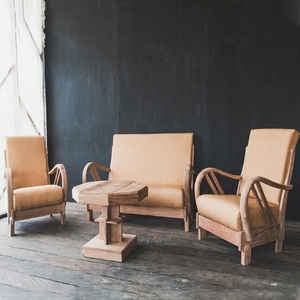 Sedan Double Lounge <b>Sofa</b> Blaster 151 with Premium Upholstered Seat and Solid <b>Wood</b> <b>Frame</b> <b>for</b> Modern Interior - Product Image 2
