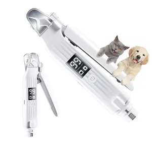 Petdom pet USB Electric claw with light polishing Nail scissors for Pet Dog Cat pet manicure two in one