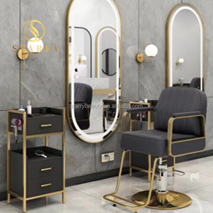 Set Completo di Arredamento e Attrezzature per Salone <span class=keywords><strong>Parrucchiere</strong></span> con Poltrone e Specchi - Product Image 2