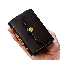 Carnet fait main transfrontalier le plus vendu – Couverture en similicuir minimaliste personnalisée, style livre, journal de voyage vintage, cadeau
