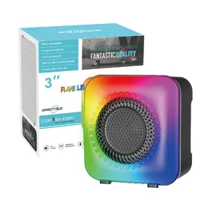 Best selling products 2023 Cheap Wholesale FM AM SW Bands Colorful Rotating light Mini Radio Boombox 3 Speaker wireless