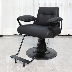 Salon <b>Chair</b> Wholesale Price Luxury Durable Iron Frame Vintage <b>Black</b> Gold Hair Salon Furniture Barber <b>Chair</b> for Men - Product Image 4