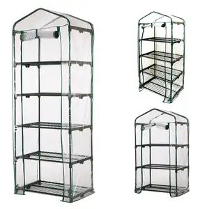 PVC Warm Garden Tier Mini Household Plant Greenhouse Cover without Iron Stand