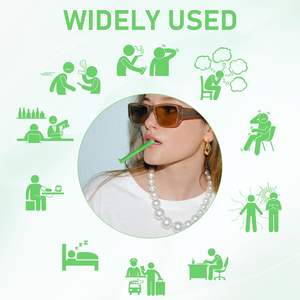 Palo masticable de silicona transpirable OEM con aceite esencial Respirador de regalo novedoso Palo masticable de silicona - Product Image 3