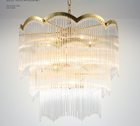 Lustre en cristal LED moderne de luxe pour salon, villa, hôtel