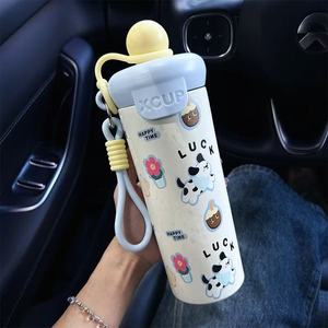Xcup Insulated Water <b>Bottle</b> 500Ml With Straw And Handle For Students School Use - Product Image 4