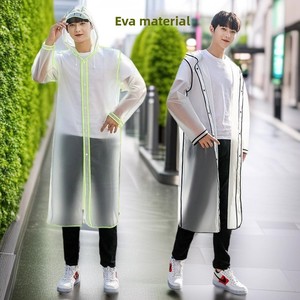 Imperméable long <span class=keywords><strong>transparent</strong></span> pour garçons en EVA, idéal pour le voyage et le commerce transfrontalier, modèle unique et tendance pour l'extérieur - Product Image 2