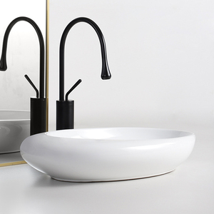 Lavabo <span class=keywords><strong>de</strong></span> table en marbre moderne Lavabo à la <span class=keywords><strong>main</strong></span> Lavabo moderne en céramique porcelaine Lavabo pour installation <span class=keywords><strong>de</strong></span> comptoir <span class=keywords><strong>de</strong></span> salle <span class=keywords><strong>de</strong></span> bain - Product Image 2