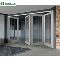 Lukliving Offre Spéciale double vitrage verre creux trempé portes accordéon personnalisées porte pliante de style moderne