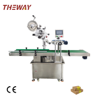 Machine d'étiquetage d'angle simple haute précision ±1mm, machine d'étiquetage et de scellage de boîtes 0-80 pièces/min