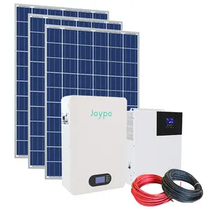 Joypo Factory Price Power Wall Lithium LiFePO4 Solar Panel and Batteries Storage Pack Full Set up Deal
